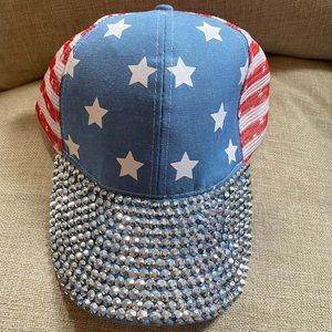 America studded baseball cap